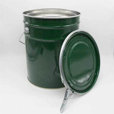 UN Rated 5 Gallon Steel Paint Bucket With Lever Lock Ring Lids (BMM)