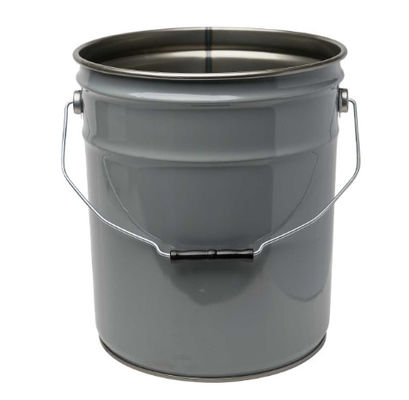 Gri Çelik 26 24 Ga Açık Başlı 5 Gallon Boya Kovası