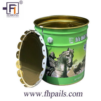 5 Gallon Metal Yağ Kovası ve kıvırcık kapağı