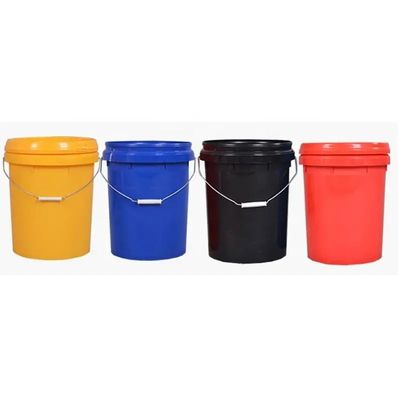 Petrol yağlayıcı için plastik kanat kapağı olan 5 galon plastik kova