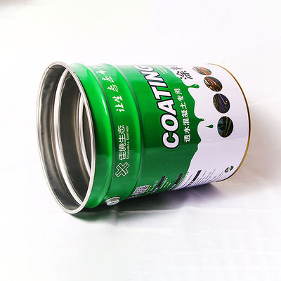 Çiçek kenarı kapağı ile 10L Metal Kimyasal Kovası 0.32 - 0.42mm