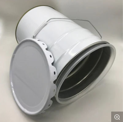 Konik 5 Gallon Açık Başlı Çelik Kova PE Davul Kaplamaları ile 0.32-0.42mm