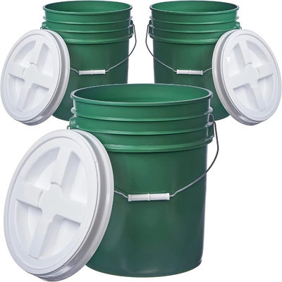 Gamma Mühür Kapaklı Gıda Sınıfı 5 Gallon Plastik Kovak Konteynerleri