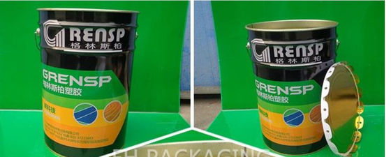 18L çelik çözücü kovası ve yastık kapağı yuvarlak teneke