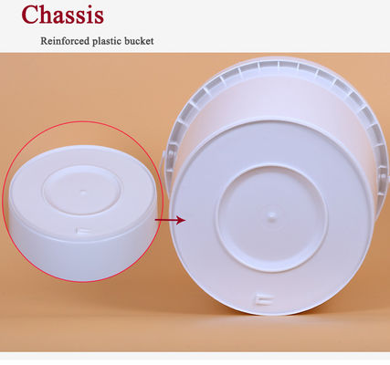 3 Gallon Gıda Sınıfı Beyaz Plastik Kovası Kapaklı Kapaklı Kapaklar