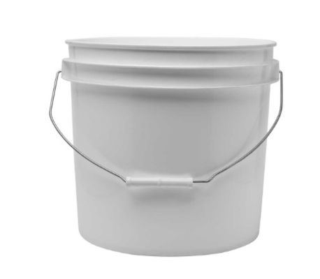 4 Gallon yağlı yağ kovaları, mühürleyici depolama için yuvarlak açık başlı plastik kovlar