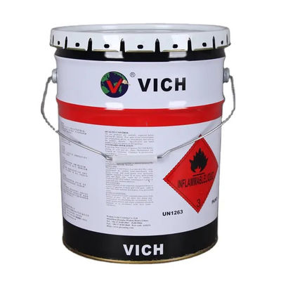 5L toz kaplama metal boya kovası Siyah sapık Beyaz Renk