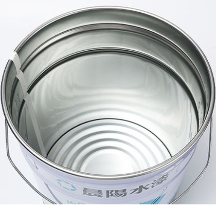 Çelik 5 Gallon Beyaz Boya Kovası