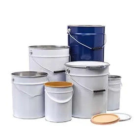 1 Gallon 6 Gallon Gıda Güvenli Açık Başlı Çelik Kov Gıda Sınıfı İç Kaplama