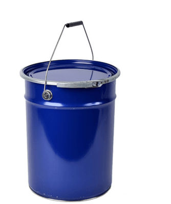 Metal pas karşıtı 5 gallon boya kovası metal sapları ile