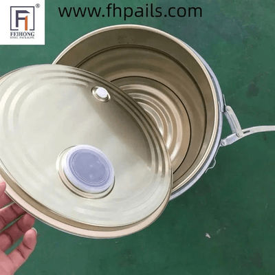 Paslanmaz çelik kahve çekirdekleri boş metal kovası 20L hava valfi ile