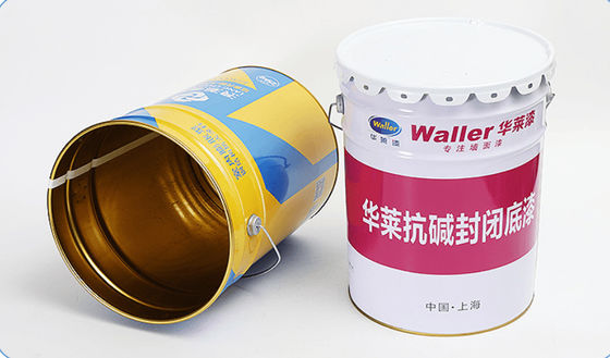 Kaldırılabilir kapağı olan 5 gallon yuvarlak çelik kovası Yüklenebilir ve dayanıklı