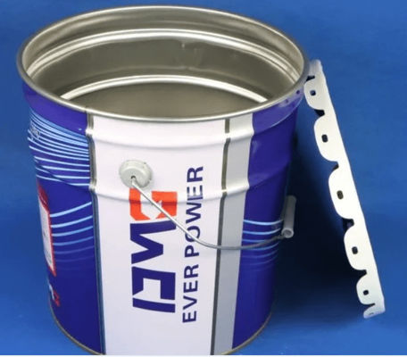 Çiçek kapağı olan 20L yağlı teneke kovası metal kova